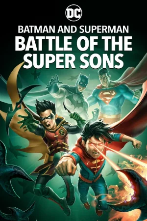 Постер к мультфильму Бэтмен и Супермен: битва Суперсыновей