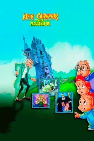 Постер к мультфильму Элвин и бурундуки встречают Франкенштейна